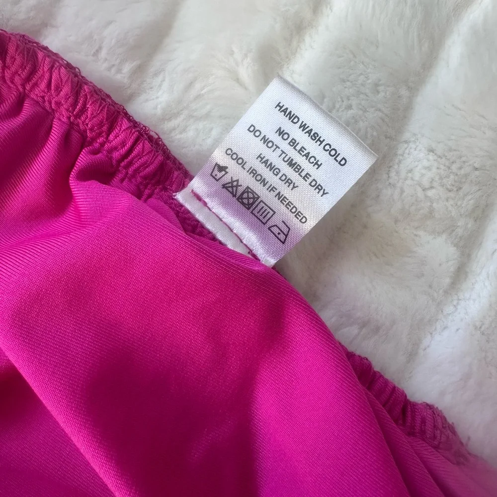 Hot Pink Cut Out Dress - Picture 11 of 12